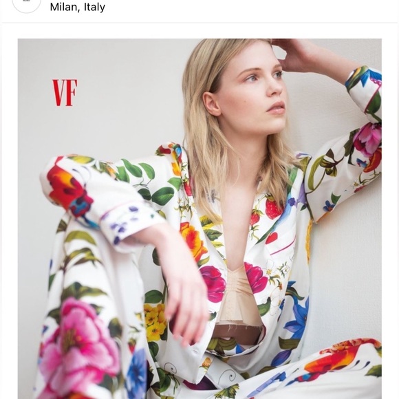 Max Mara Weekend โFrom Lily with Love โ Label-cut 100% Silk Blouse&Pants Set - Picture 8 of 16